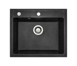 Кухонная мойка Adamant Prizma 590x495x200 чёрный 71223, Черный/золото