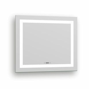 Зеркало Imprese Karlov Option прямоугольное в раме с подсветкой, подогревом и часами 70x80 см m08607600MD