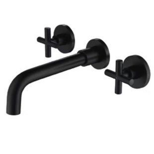 Змішувач для умивальника Wezer VAL10-10-BLACK, нержавіюча сталь, чорний, Черный матовый