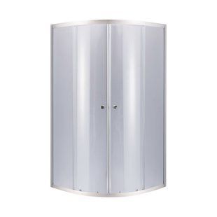 Душова кабіна Lidz Latwa SC90x90.SAT.LOW.GR, скло тоноване 4 мм без піддона, Хром матовий, Універсальна, тонованний