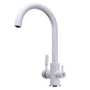 Смеситель для кухни под осмос Globus Lux GLLR-0333-7-White, Белый