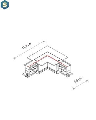 З'єднувач Nowodvorski 8230 Ctls Recessed Power L Connector, Right IP20 Wh