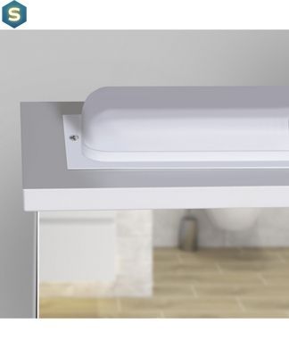 Дзеркало Мойдодир з шафкою СТ-50 з яскравою LED-підсвіткою, Білий
