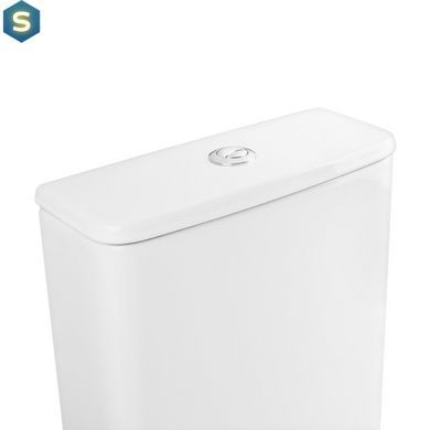 Унітаз-компакт Qtap Kalao безобідковий з сідінням Soft-close QT08221213AW