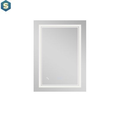 Дзеркало Qtap Cardinal 600х800 з LED-підсвічуванням Touch, з антизапотіванням, з димером температури кольору (3000-6500K) Reverse QT0478C6080