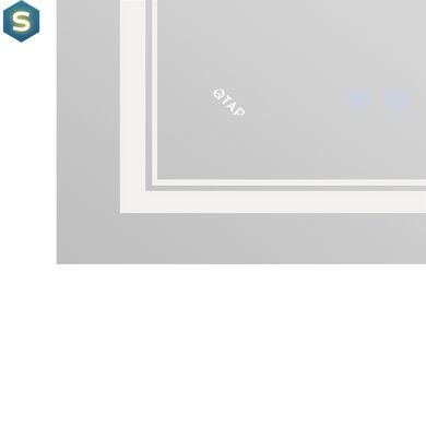 Дзеркало Qtap Cardinal 600х800 з LED-підсвічуванням Touch, з антизапотіванням, з димером температури кольору (3000-6500K) Reverse QT0478C6080