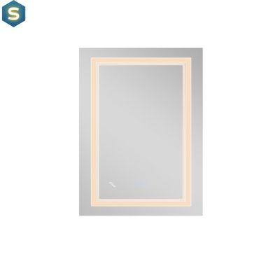 Дзеркало Qtap Cardinal 600х800 з LED-підсвічуванням Touch, з антизапотіванням, з димером температури кольору (3000-6500K) Reverse QT0478C6080