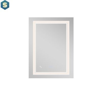 Дзеркало Qtap Cardinal 600х800 з LED-підсвічуванням Touch, з антизапотіванням, з димером температури кольору (3000-6500K) Reverse QT0478C6080