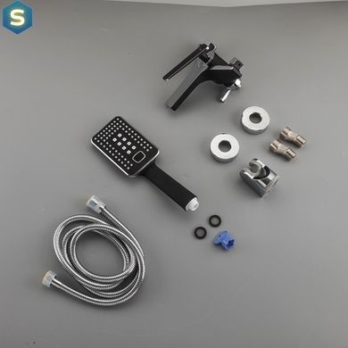 Смеситель для ванны Frap F3257, черный/хром, Черный матовый