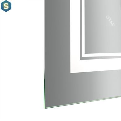 Дзеркало Qtap Cardinal 600х800 з LED-підсвічуванням Touch, з антизапотіванням, з димером температури кольору (3000-6500K) Reverse QT0478C6080