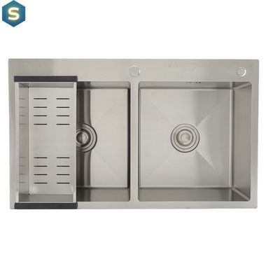 Кухонна мийка Gappo GS8350 накладна 830x500 мм, нержавіюча сталь, Нержавіюча сталь