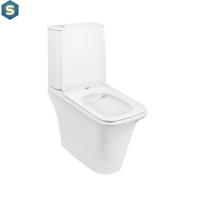 Унітаз-компакт Qtap Kalao безобідковий з сідінням Soft-close QT08221213AW