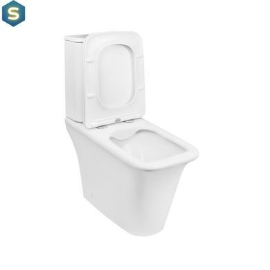 Унітаз-компакт Qtap Kalao безобідковий з сідінням Soft-close QT08221213AW