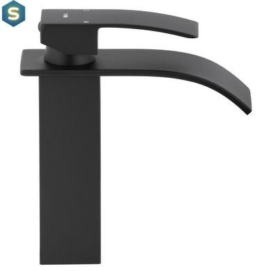 Смеситель для умывальника Yoka Niagara 24 black низкий BU.NIAGARA 24-BLK, Черный матовый