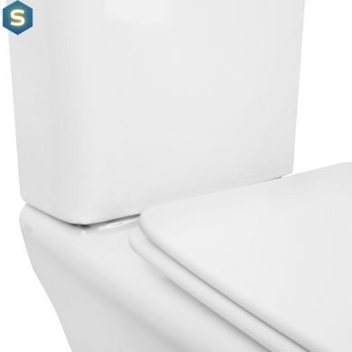 Унітаз-компакт Qtap Kalao безобідковий з сідінням Soft-close QT08221213AW