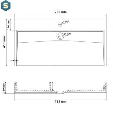 Умывальник VBI Vieste 80 grey matt накладний VBI-016801, Каппучино