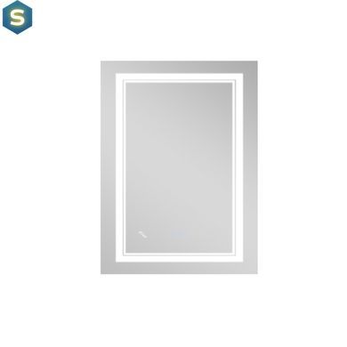Дзеркало Qtap Cardinal 600х800 з LED-підсвічуванням Touch, з антизапотіванням, з димером температури кольору (3000-6500K) Reverse QT0478C6080