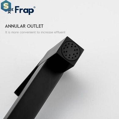 Набор гигиенического душа скрытого монтажа Frap F7506-6, черный, Черный матовый