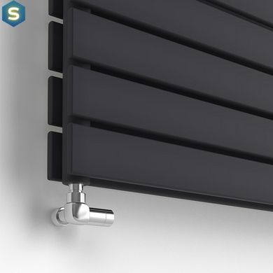 Радиатор дизайнерский Ideale Vittoria H 12 8/544/1000 черный, Черный/золото