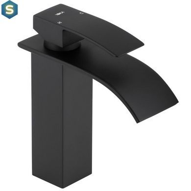 Смеситель для умывальника Yoka Niagara 24 black низкий BU.NIAGARA 24-BLK, Черный матовый