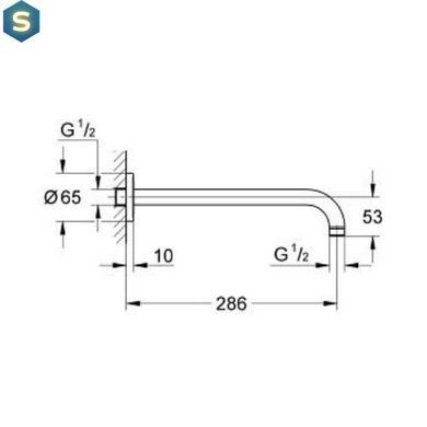 Кронштейн для верхнього душу Grohe Rainshower 28576000