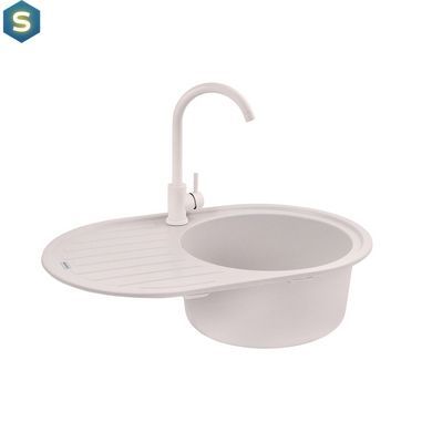 Кухонна мийка гранітна Kroner KRP Komposit COL-7750 CV027418, Береза