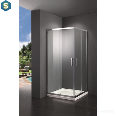 Душевая кабина Primera Frame SHRC53106 100х100 см, стекло прозрачное, Хром, прозрачный, хром