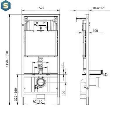 Система інсталяції Koller Pool DUNE 1200 SL KP-112-001, Синий
