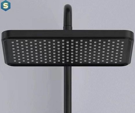 Душова система Dusel Pour Black Smart з підсвіткою (241307000), Черный матовый
