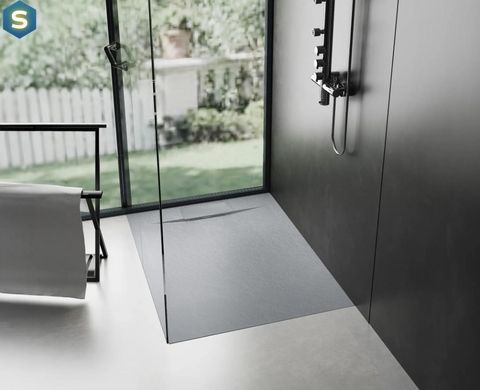 Душевой поддон Rea Bazalt 90x90 grey REA-K4105, Каппучино