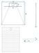 Душевой поддон Rea Bazalt 90x90 grey REA-K4105, Каппучино