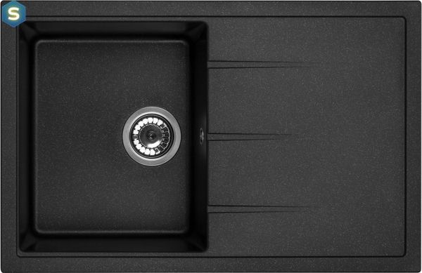 Кухонная мойка Granado Toledo black shine 2101