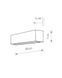 Светильник Nowodvorski 7601 Straight wall Е14 1x40W IP20 Bl
