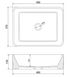 Умывальник Mexen Catia black matt gold Edge накладной MEX-21314875, Золотой