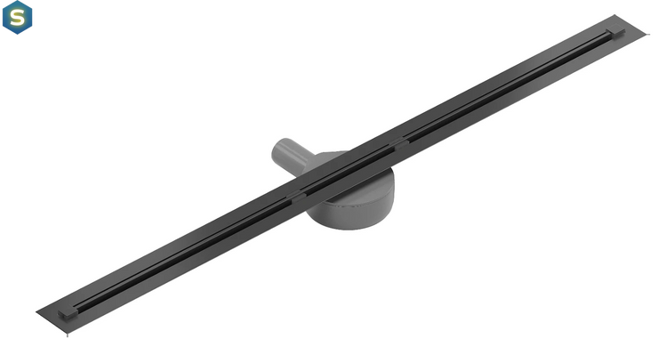 Трап для душу Mexen Flat 80 super slim black 360 &deg; MEX-1751080