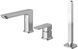 Змішувач на борт ванни Kohlman Foxal chrome QB241F, Хром
