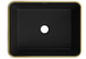 Умывальник Mexen Catia black matt gold Edge накладной MEX-21314875, Золотой