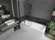 Шторка для ванни Mexen Castor-2 80 black складана MEX-892-080-002-70-00, Універсальна, прозорий, чорний