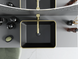 Умывальник Mexen Catia black matt gold Edge накладной MEX-21314875, Золотой