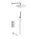 Душевая система Kohlman Axel 30 chrome с термостатом + BOX скрытого монтажа KPL-QW433A30, Хром