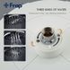Душевая система Frap F2449, поворотный излив - переключатель на лейку, 3 режима, белый/хром, Хром