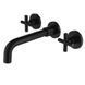 Смеситель для умывальника скрытого монтажа Wezer VAL10-10-BLACK, нержавеющая сталь, черный, Черный матовый