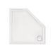 Душевой поддон Qtap Diamond 301112 100x100x12 см + сифон, Белый, Универсальная, белый, мелкий (до 20 см)