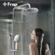 Душевая система Frap F2449, поворотный излив - переключатель на лейку, 3 режима, белый/хром, Хром