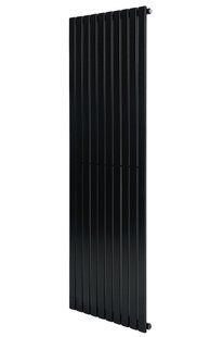 Вертикальный дизайнерский радиатор отопления Arttidesign Terni 10/1800/590/50 черный матовый, Черный матовый