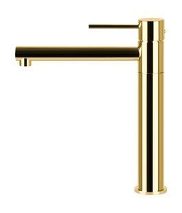 Змішувач для кухні Corsan Lugo gold золота з рухомим носиком CMB7521GL, Золотий