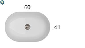 Умывальник Globo T-Edge 60x51 B6O60.BI, Белый