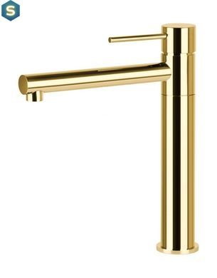 Змішувач для кухні Corsan Lugo gold золота з рухомим носиком CMB7521GL, Золотий