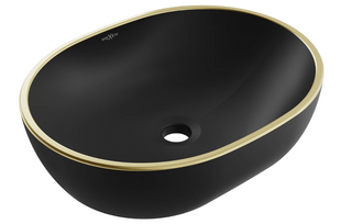 Умивальник Mexen Viki black gold Edge накладний MEX-21054875, Золотий