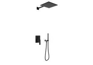 Душова система Kohlman Experience 30 black + BOX прихованого монтажу QW210EBQ30, Черный матовый